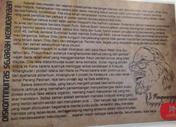 kutipan-romo-mangun diskontinuitas sejarah kebudayaan
