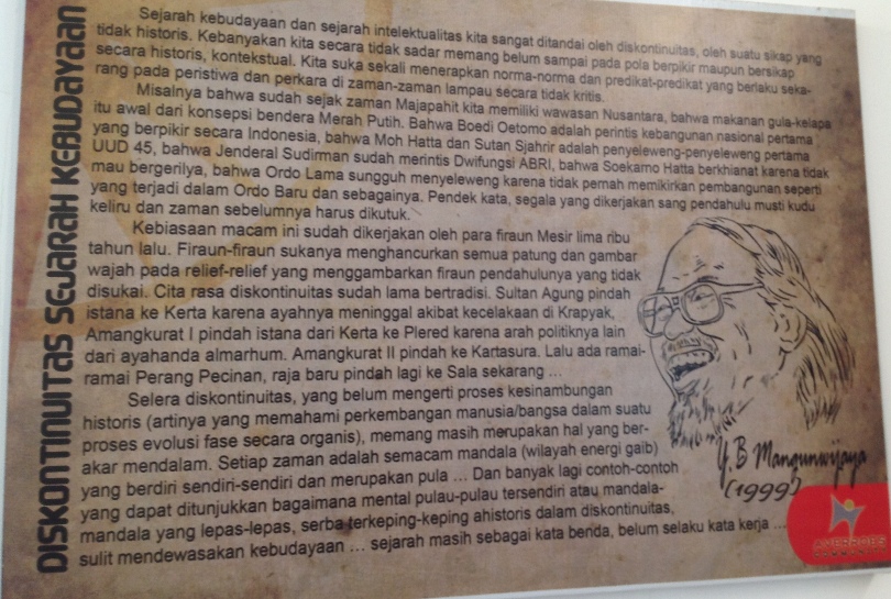 kutipan-romo-mangun diskontinuitas sejarah kebudayaan